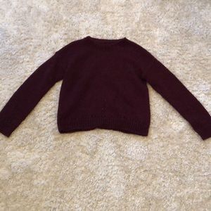 Burgundy sweater